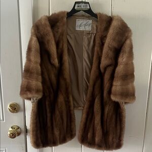 Luxurious Brown Fur Wrap